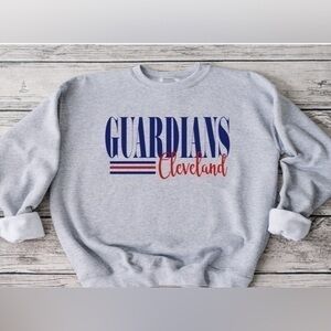 Guardians Striped Crewneck- gray